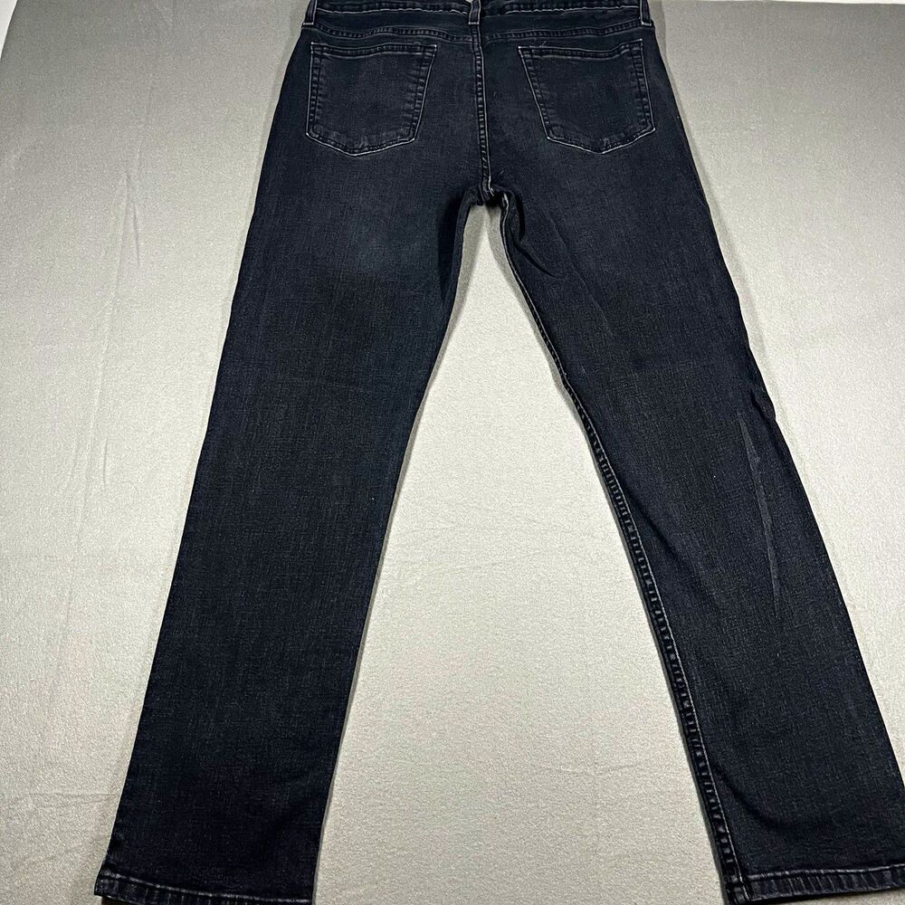 Aéropostale Men's Slim Fit Black Dark Wash Denim Jeans 5-Pocket Mid Rise 34 x 32